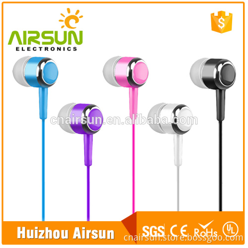 Customized Color Stereo Wired Earbud Earphones
